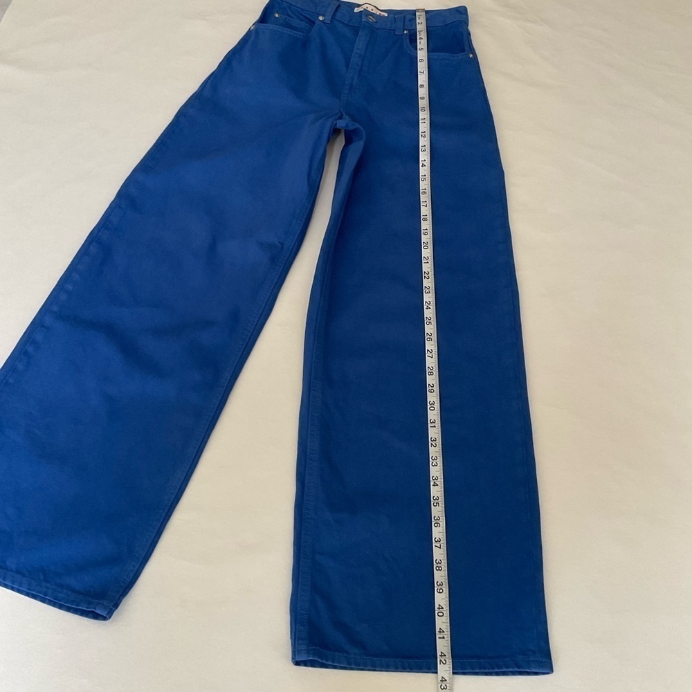 Marni x Uniqlo Wide Leg Jeans Pants Waist 23x31 - Picture 11 of 13